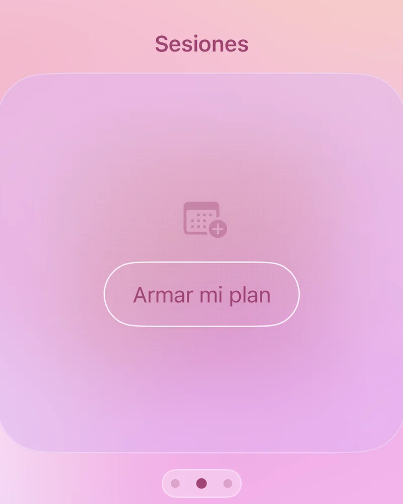 Sesiones en la app HUMAKNITY