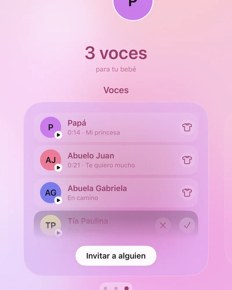 Voces en la app HUMAKNITY