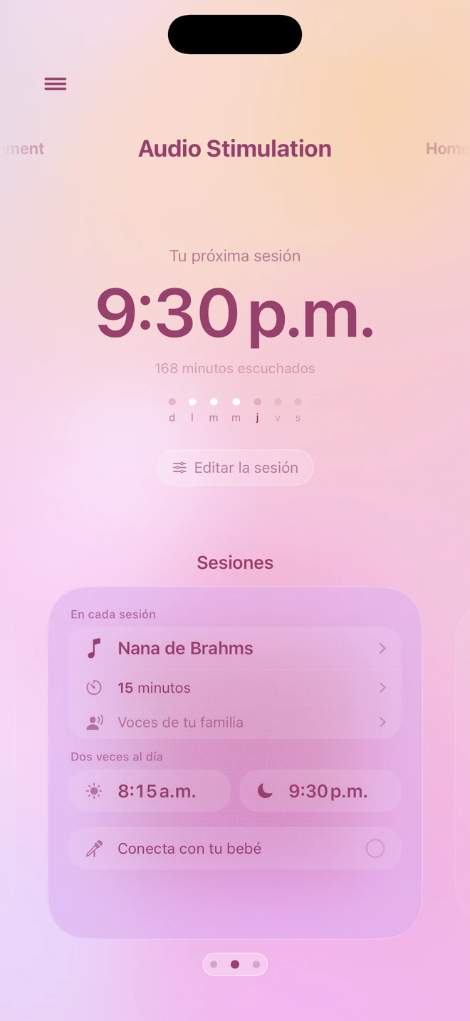 Sesiones en la app HUMAKNITY